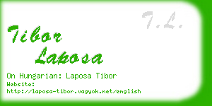 tibor laposa business card